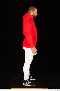  Dave black sneakers dressed red hoodie standing white pants whole body 0007.jpg